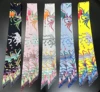 2024 Brand Design Elephant Giraffe Women Scarf Luxury Silk Scarf Fashion Hair Headband Foulard Skinny Bag Scarves Neckerchief