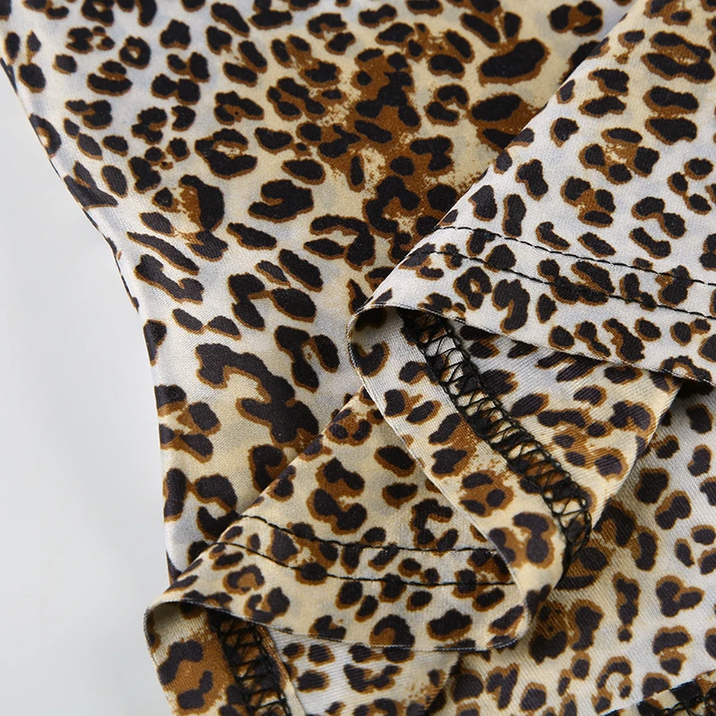 Button V Neck Slim Leopard Hooded Tee Contrast Patchwork Long Sleeve American Retro Y2K Basic T Shirt Women Aesthetic Clothes