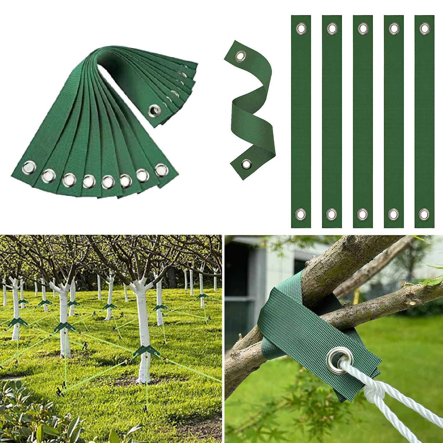 Windproof Tree Belt Anti-Hurricane Stereotyped Nylon Fixed Strap Newly Planted Branch Belt Tree Straightening Supporter 5 10pcs