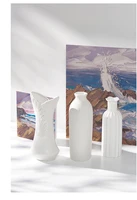 White Art Ceramic Flower Vase decoration home decor accessories for living room Nordic Classic Dining Room Porcelain tall Vases 2