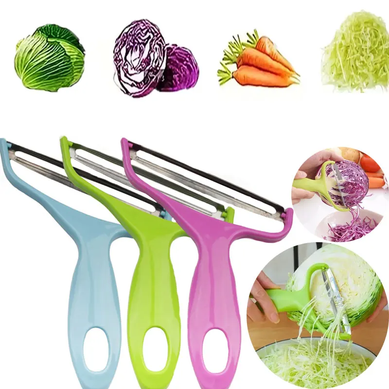 

1/2/3pcs Wide Mouth Grater for Cabbage Manual Fruits Peeler Knife Multifunction Vegetables Slicer Cutter Vegetable Tools