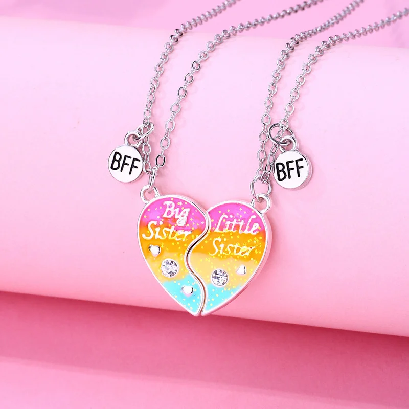 I'm the Big Sister Girls Kids Bottle Cap Necklace 24