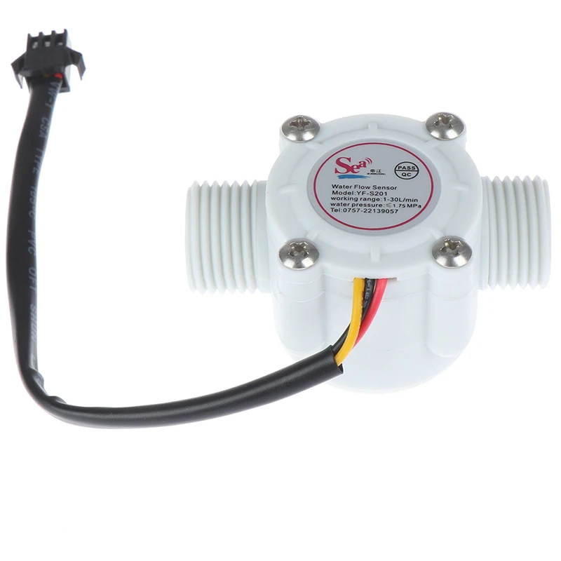 1Pc 1/2'' water flow sensor control effect flowmeter hall 1-30L/min for Arduino water flow sensor