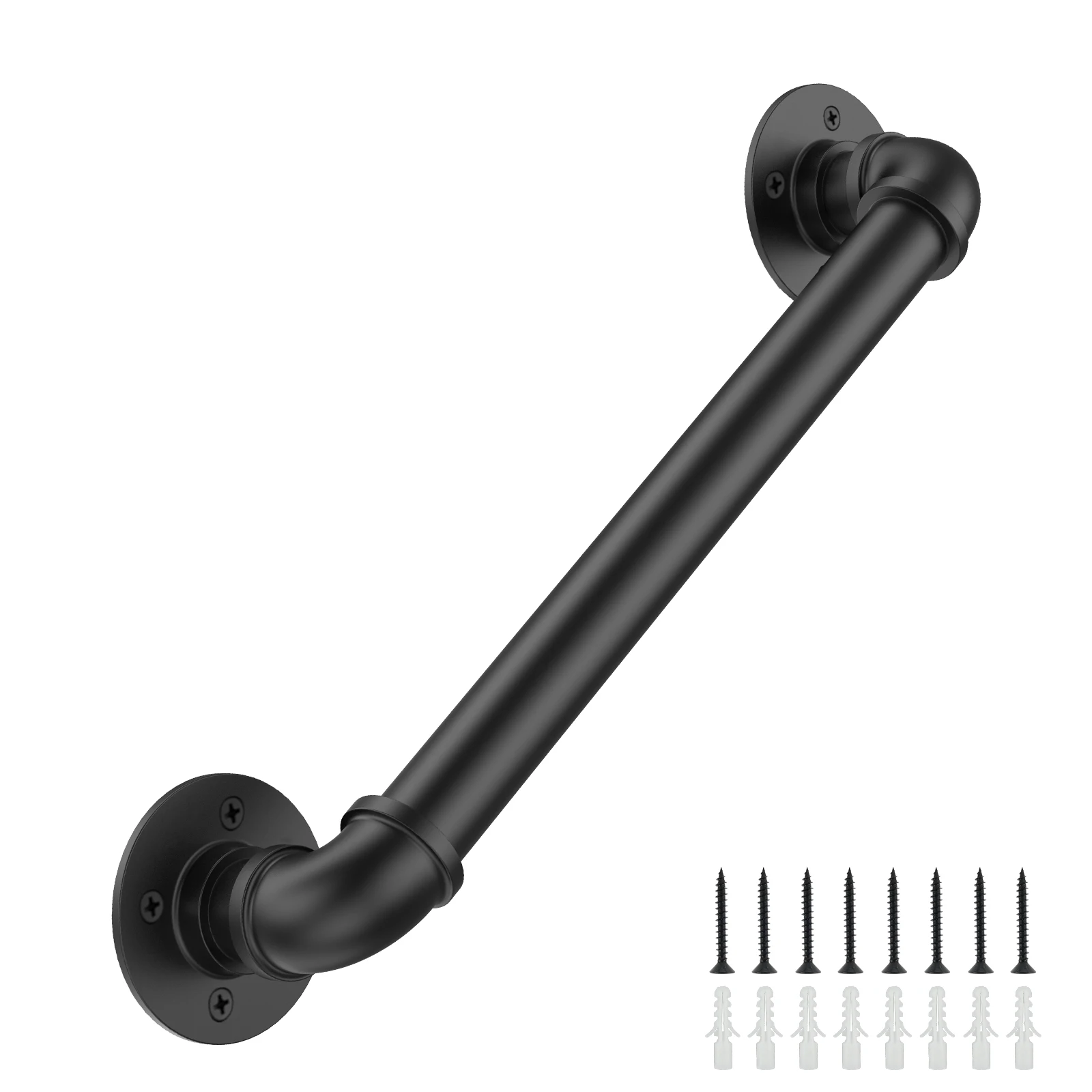 

Corridor Passage Staircase Handrail Handle Stair Banister Grab Rail Wall Support Railing Black