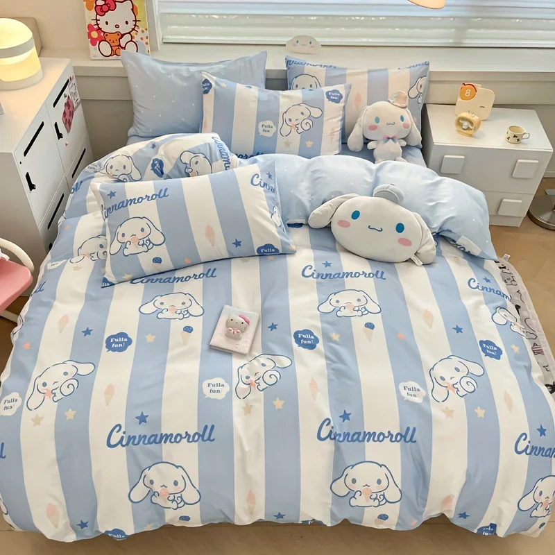 Cinnamoroll 3-Piece Duvet Cover Set with Pillowcases Cartoon