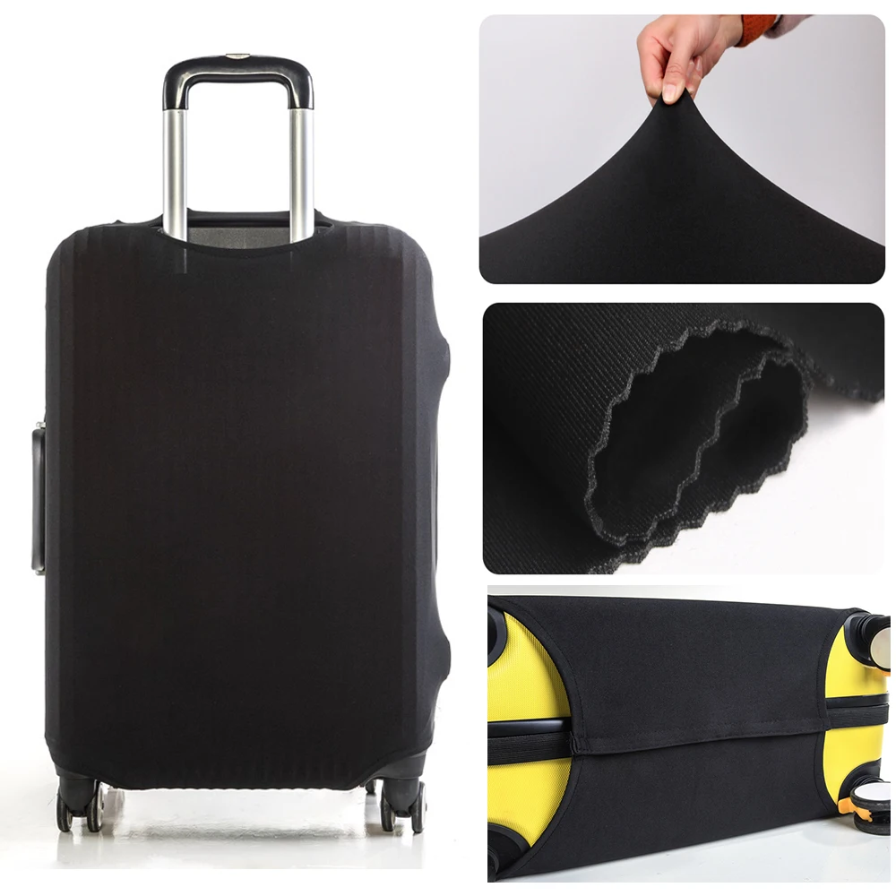 Luggage Cover Protective Covers Apply 18-28 Inch Suitcase Travel Accessories Bag 26 White Letter PrintedElastic Dust Case Cover