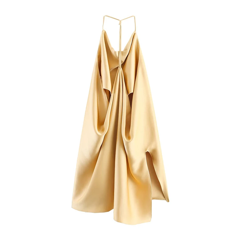 Chic Satin Jogger Pants Set Women 2 Pieces Lace Up Backless Sleeveless Short Top Trousers Suits Elegant 2025 Woman Outfis