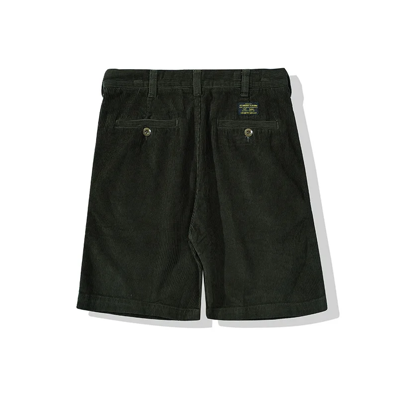 New Retro Casual Five-point Pants Men's Thick Corduroy Shorts Outdoor Hiking Sports Climbing Camping Tooling Clothing Walking