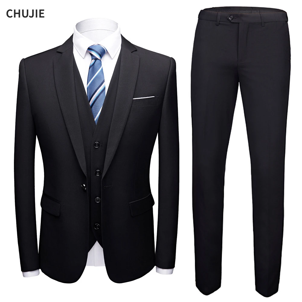 Mens suit Men Wedding 2 Pieces Suit 3 Set Blazers Full Luxury Coat Pants Design Latest Vest Business Slim Fit Jacket Trousers