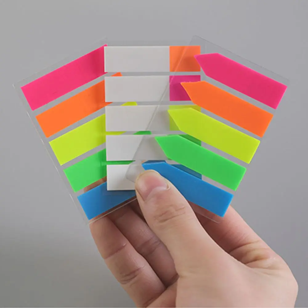 

Fluorescent Paper Memo Sticker Paper Bookmark Marker Sticker Colored Memo Pad Fluorescent Memo Pad Candy Color Sticky Notes