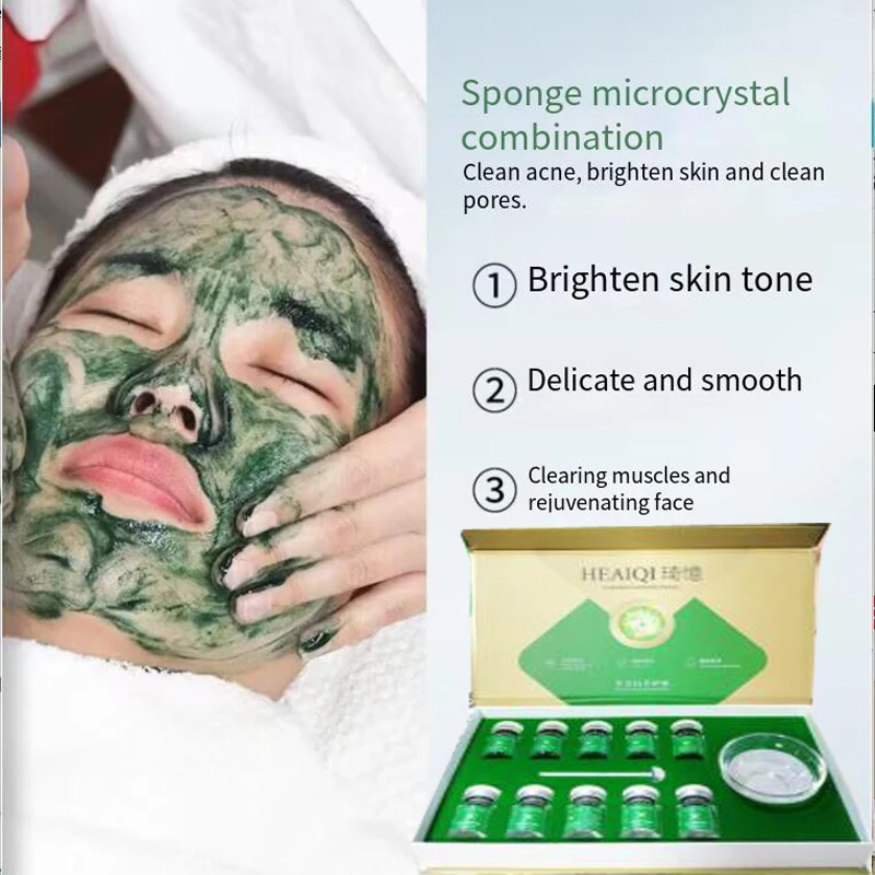 Sponge  Freeze-dried Powder Repair Acne Clean Hair Follicles Remove Blackheads Seaweed Bone Plant Micro-needle Cream clean without powder latex gloves natural rubber disposable latex finger cots sets fingertips protector gloves finger cover