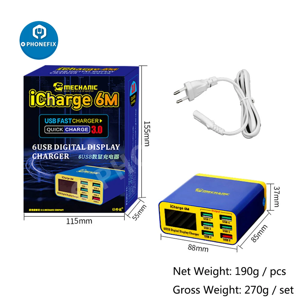 MECHANIC iCharge 6M 8M V-Power 8Pro ʰ , QC3.0 PD  USB   896P 899, iPad Ʈ