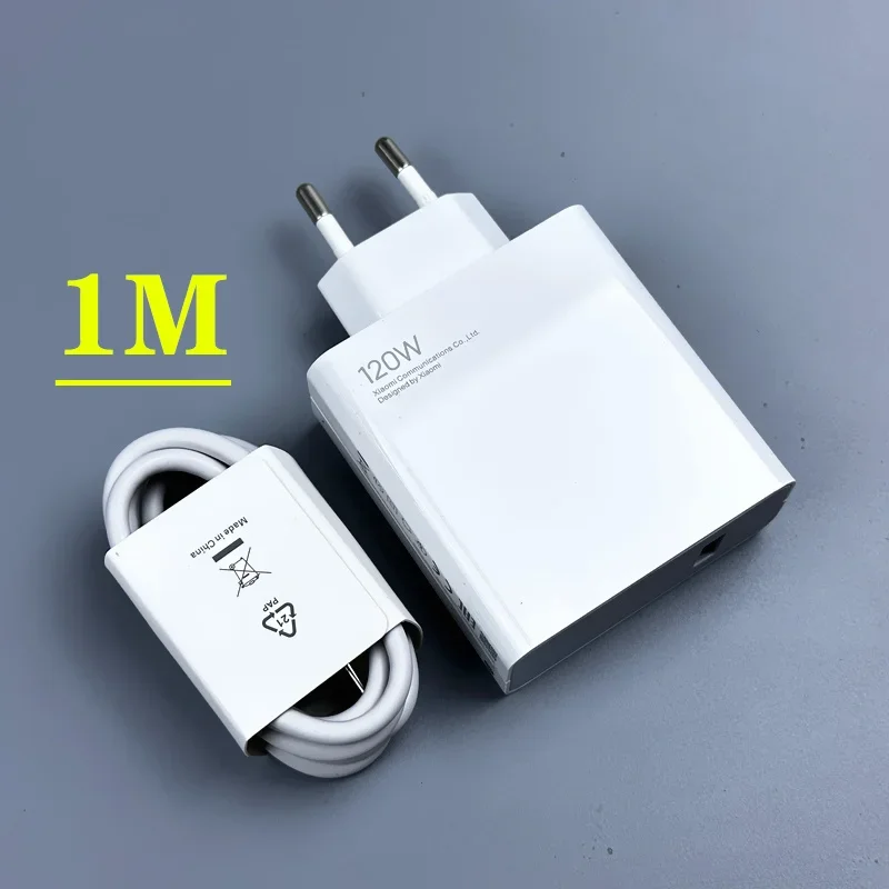 Original Xiaomi 120W Turbo Charger Fast Gan Type C 6A Charging