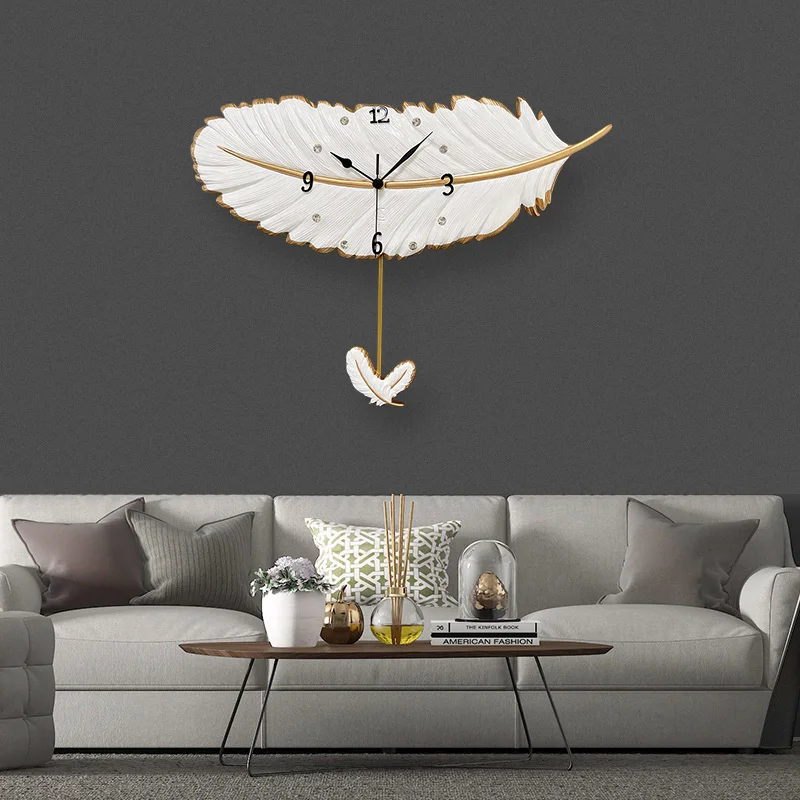 

Design Minimalist Wall Clocks Fashion Interior Restaurant Nordic Wall Watch Luxury Modern Horloge Murale Living Room Decoration