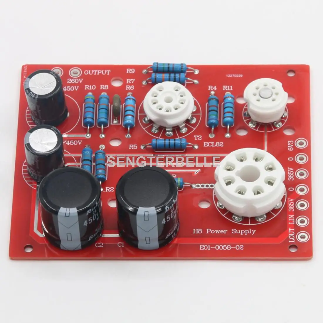 Hifi 6 X5 + Ecl82 + 0 B2 Tubo Scheda Di Alimentazione Ad Alta Tensione Dc260V Psu Per Phono / Preamp