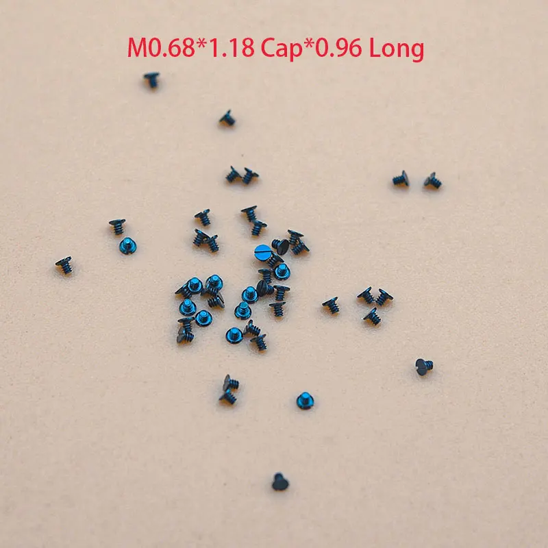 

Blue Screw M0.68*1.18Cap*0.96 Long Mechanical Watch Movement Accessories Watches Repair Parts Watch Aftermarket Replacements