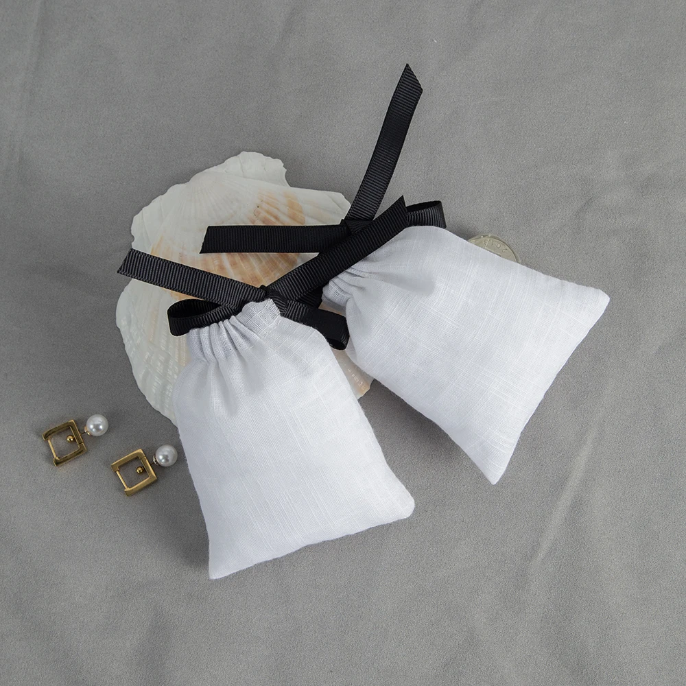 Drawstring Pouch Gift Bags Em Estoque Para