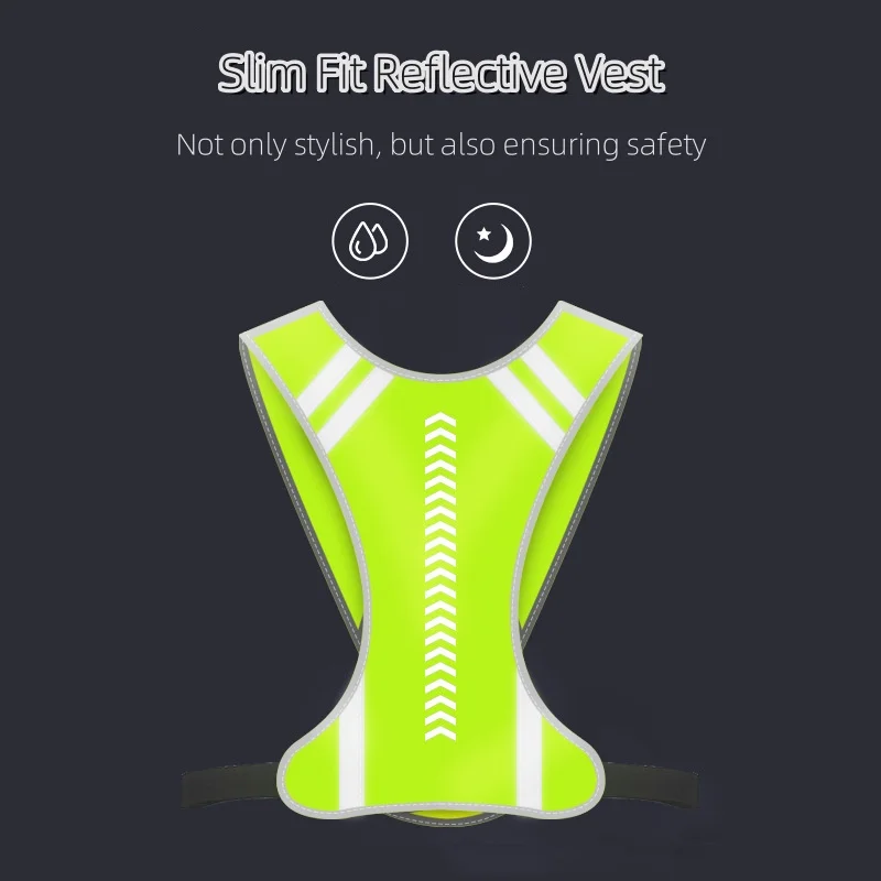Night Running Fitness Guide Reflective Vest Reflective Clothing Emergency Guidance Clothing Cycling Safety Protective reflective safety vest