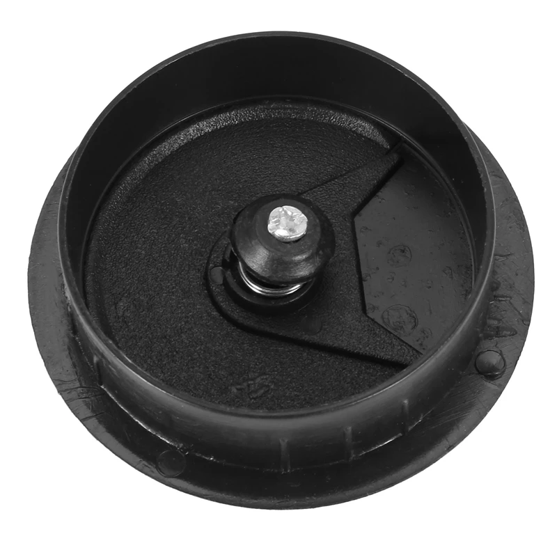 ABMO 200 Pcs Round Plastic Computer Desk Cable Grommet Hole Cover 50Mm Black