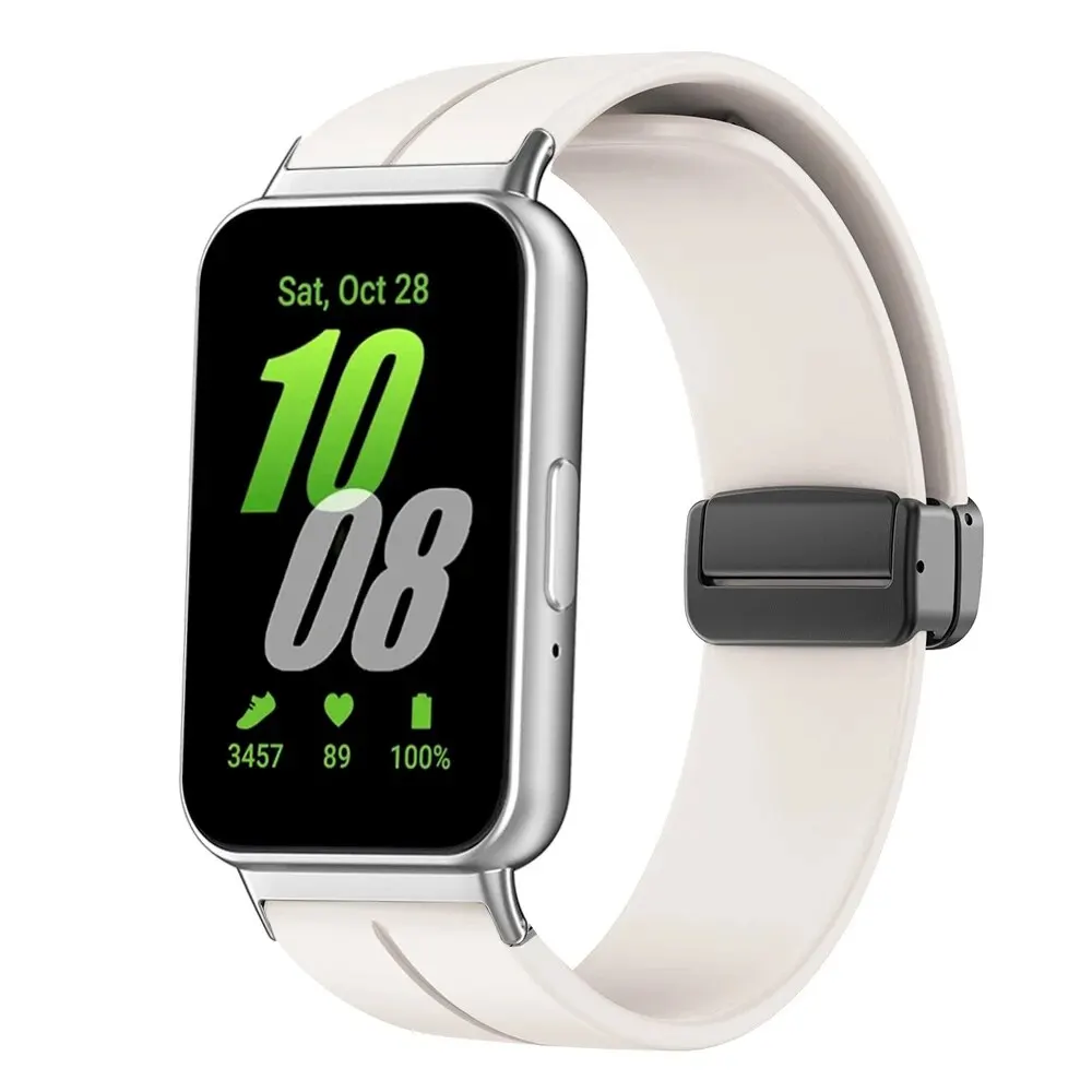 

Ремешок магнитный для Samsung Galaxy Fit, силиконовый браслет с металлическим разъемом для смарт-часов, 3 ремешка