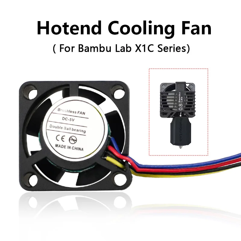 For Bambu Lab X1 Series Hotend Cooling Fan 2510 Dual Ball Bearing ...