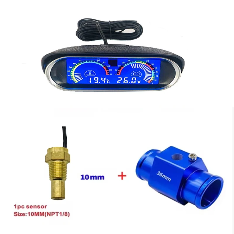 ตัวเลือกสินค้า เครื่องวัดอุณหภูมิน้ำดิจิตอล 24V พร้อมเซ็นเซอร์ 1/8NPT