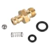 Chemical Soap Injector Pressure Washer For 190593GS 190635GS 203640GS Brass Barb With 1/8" 27 Male Thread Check Valve Ball 1