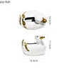 Duck Ceramic Tissue Box Animal Ornaments Paper Box Napkin Boxes Tissue Organizer Paper Towel Holders Tissue Storage Boxes Craft 6