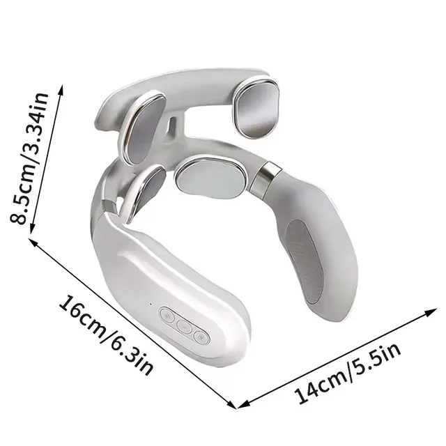 Neck Massage Machine 4 Head And Neck Protection Heating Machines Breathing Light Vibration Hot Compress Cervical Spine Machine 5