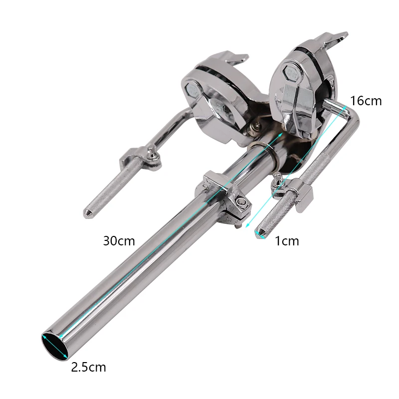 Support Double Tom Pour Batterie - Pince Réglable En Alliage D'Aluminium - Stable Et Léger Pour Scène Ou Studio