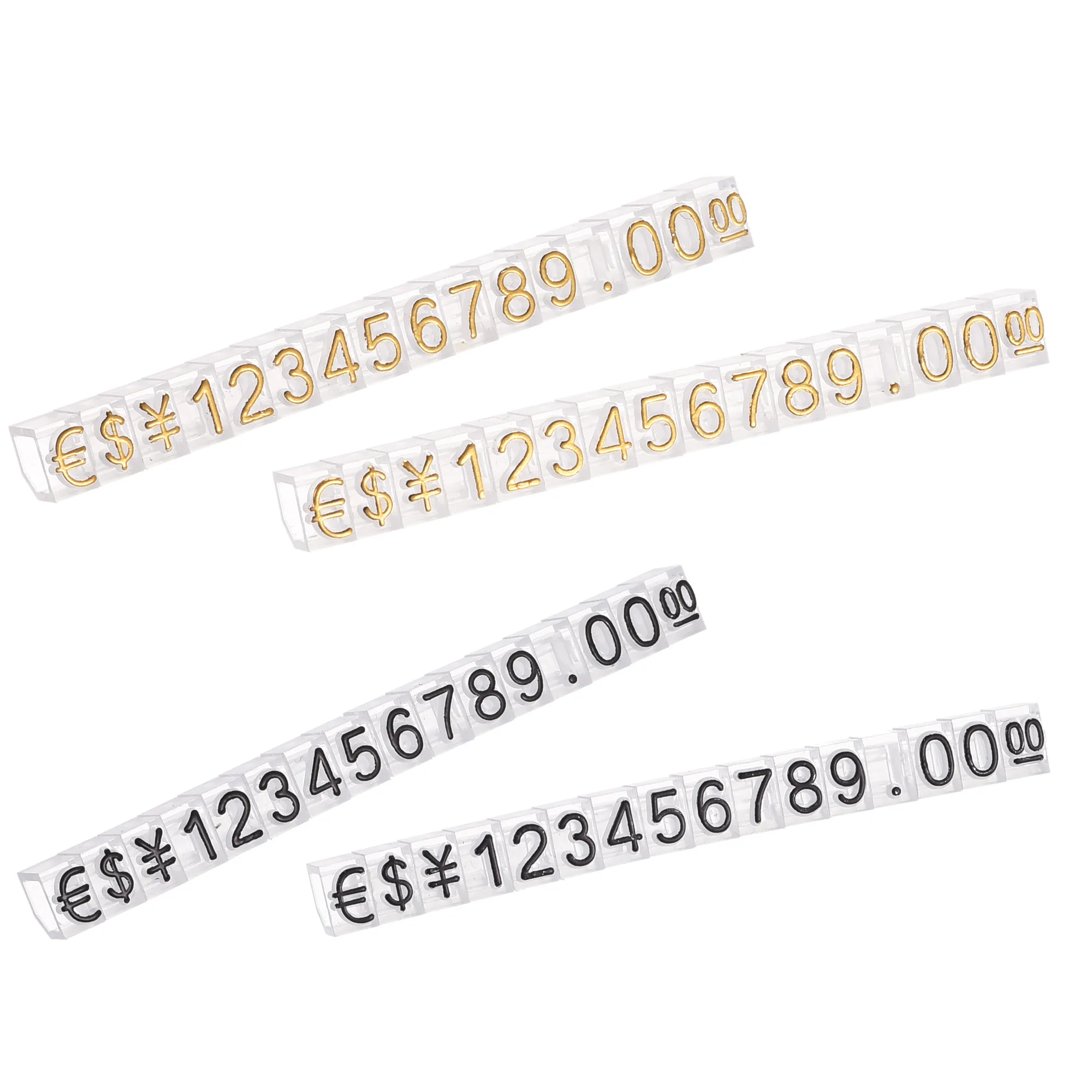 

Uxcell 10Sets 3.3x5.6/3.8x6.9mm Adjustable Display Price Tags Holder Digital Price Labels Letters Numbers Display Mini Cube Tags