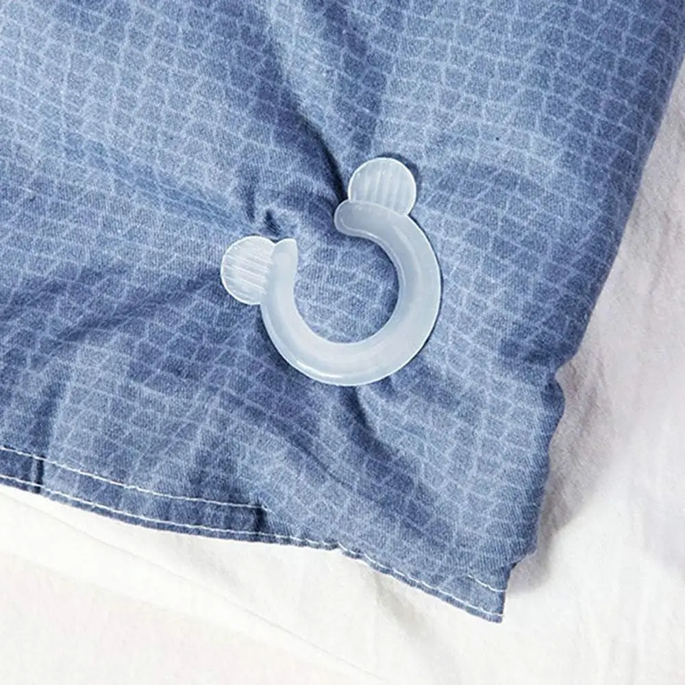 4 Pack Duvet Comforter Clips, Comforter Grippers, Bed Duvet Donuts Holders, Fasteners Keep Corner in Place
