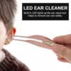 LED Ear Wax Pick Cleaner Remover Tool Ear Scoop Spoon Stainless Steel Wax Curette Ear Forcep for Kids Adults(Random Color) 6