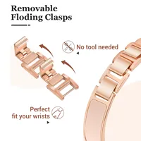 Convient pour Apple Watch 11/10/9/8/7/6/5/4 bracelet en métal avec boucle de bijoux, bracelet iwatch 38/40/41/42/44/45/46/49mm 6