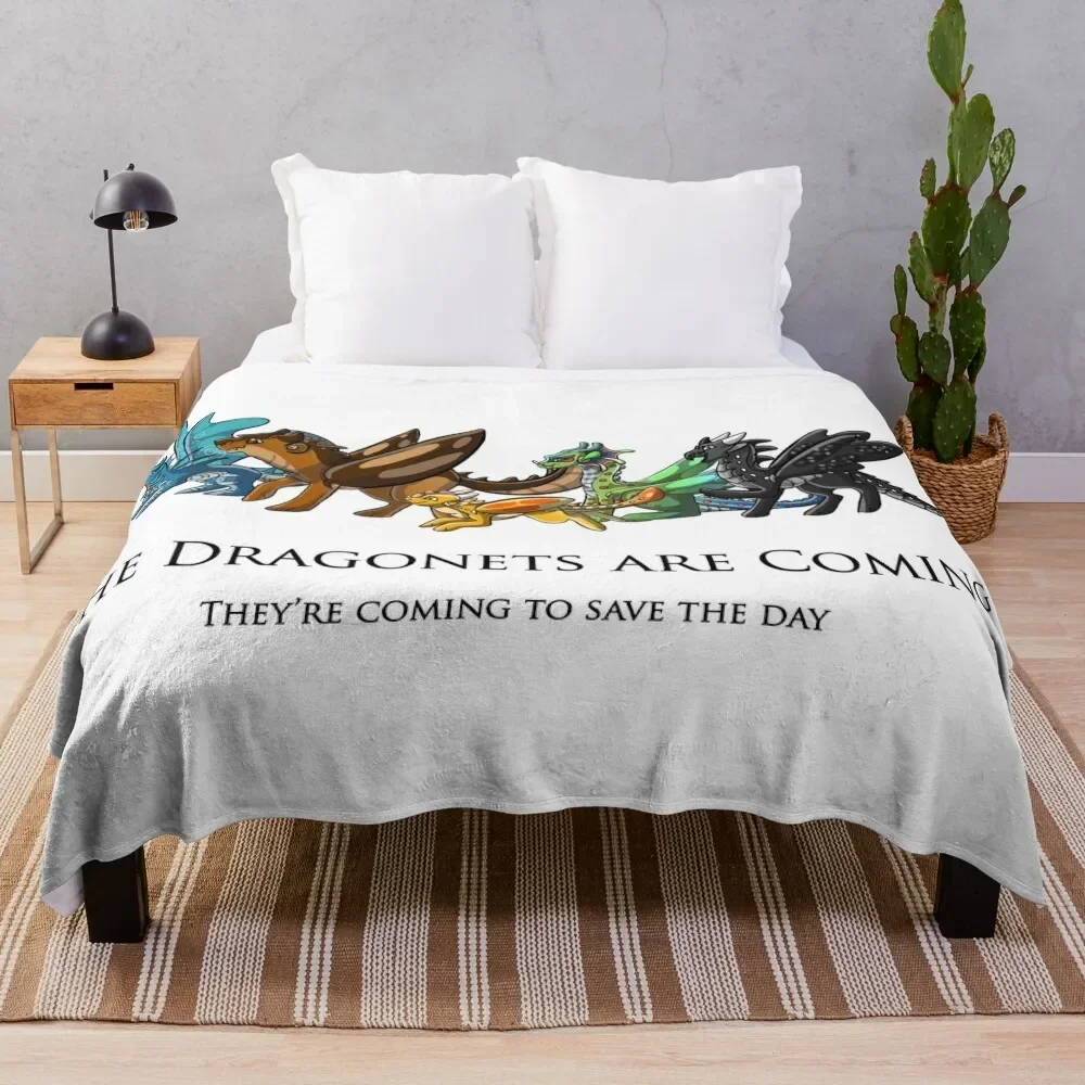 

The Dragonets are Coming Throw Blanket manga Blankets For Bed Designers Blankets