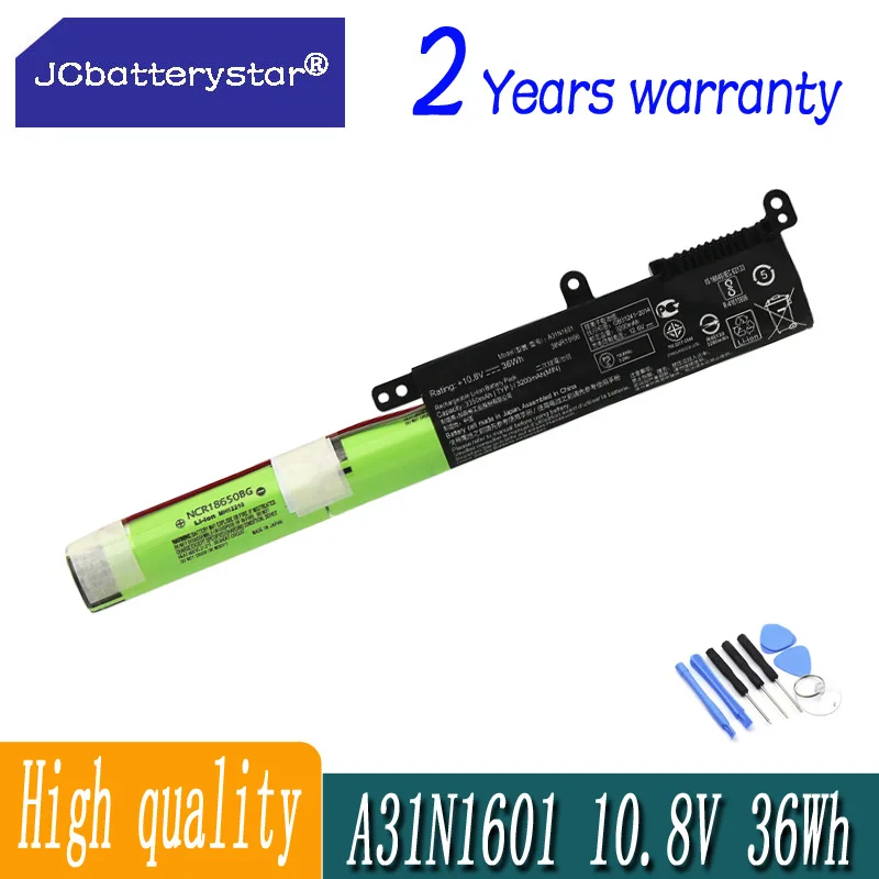 Оригинальный аккумулятор JC A31N1601 36 Втч для ASUS F541UA R541UA R541UJ R541UV X541SA X541SC X541U X541S X541U X541UA X541UV A31LP4Q