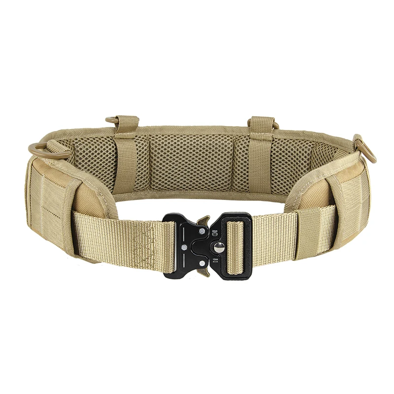 

Multi-functional Breathable Nylon Molle System Equipment Tactical Belt Molle Hunting Waist Padding Belts