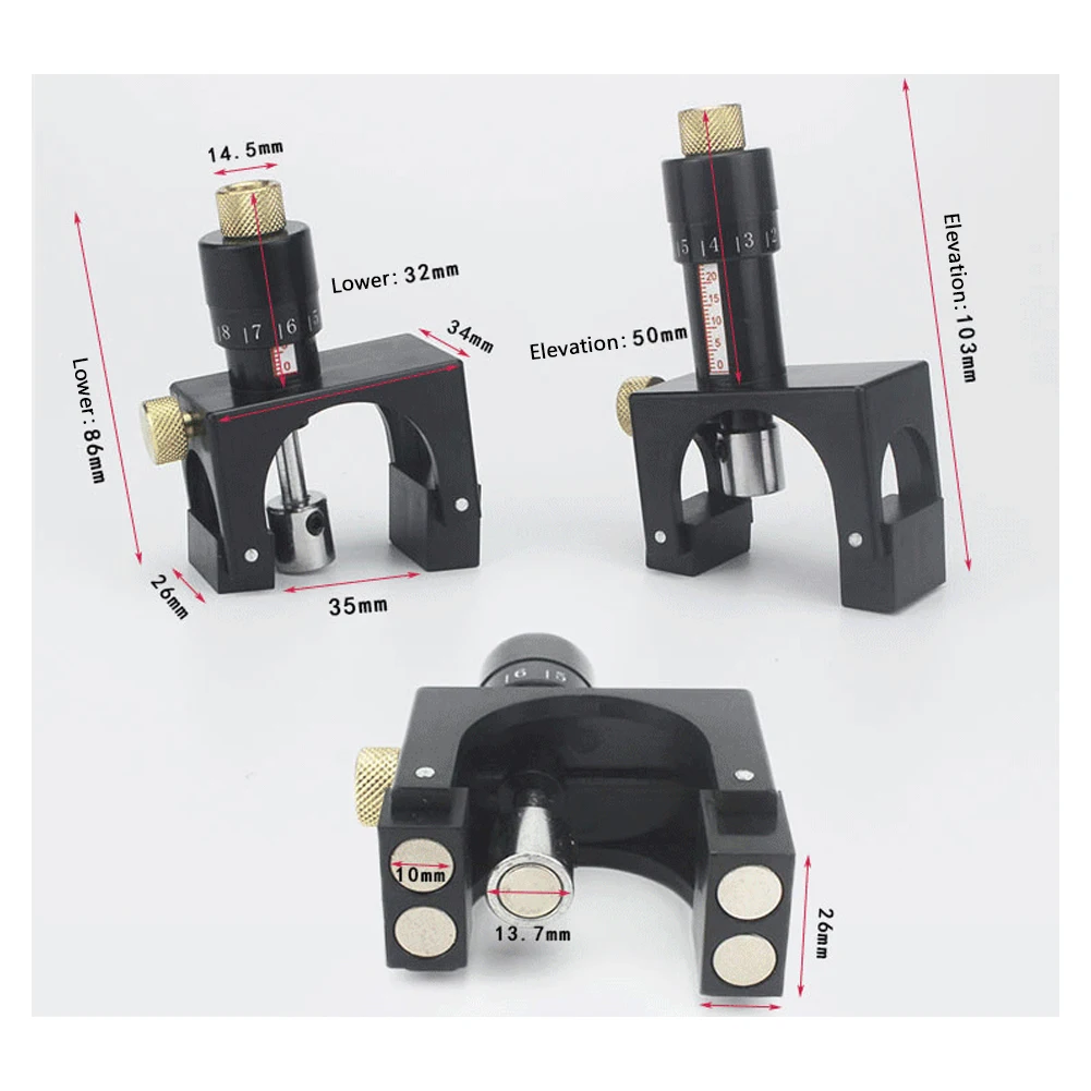 2pcs Jointer Blade Setting Jig Precise Positioning Planer Blade Setter Jig Gauge Adjustable Alignment Guide for Woodworking