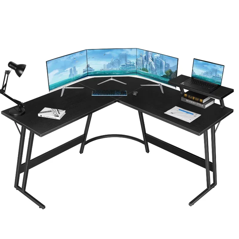 Description Picture 6 of itemHome Office Writing Desk Modern L-Shape Computer Desk, White office table white desk l shaped desk