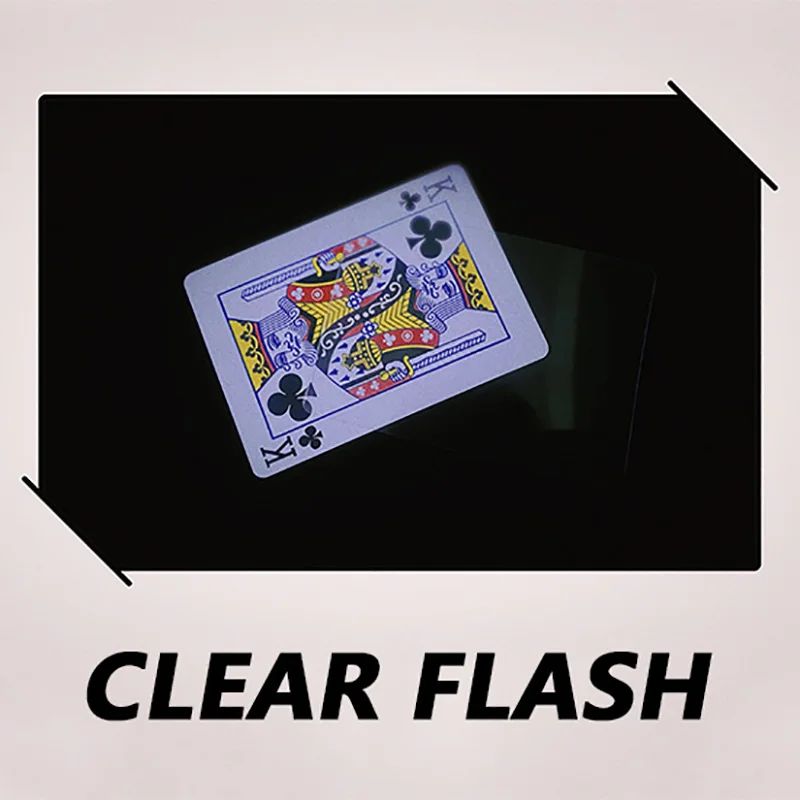 

Clear Flash Magic Tricks Transparent Card Changes Playing Card Magia Magician Close Up Street Illusions Gimmicks Mentalism Props