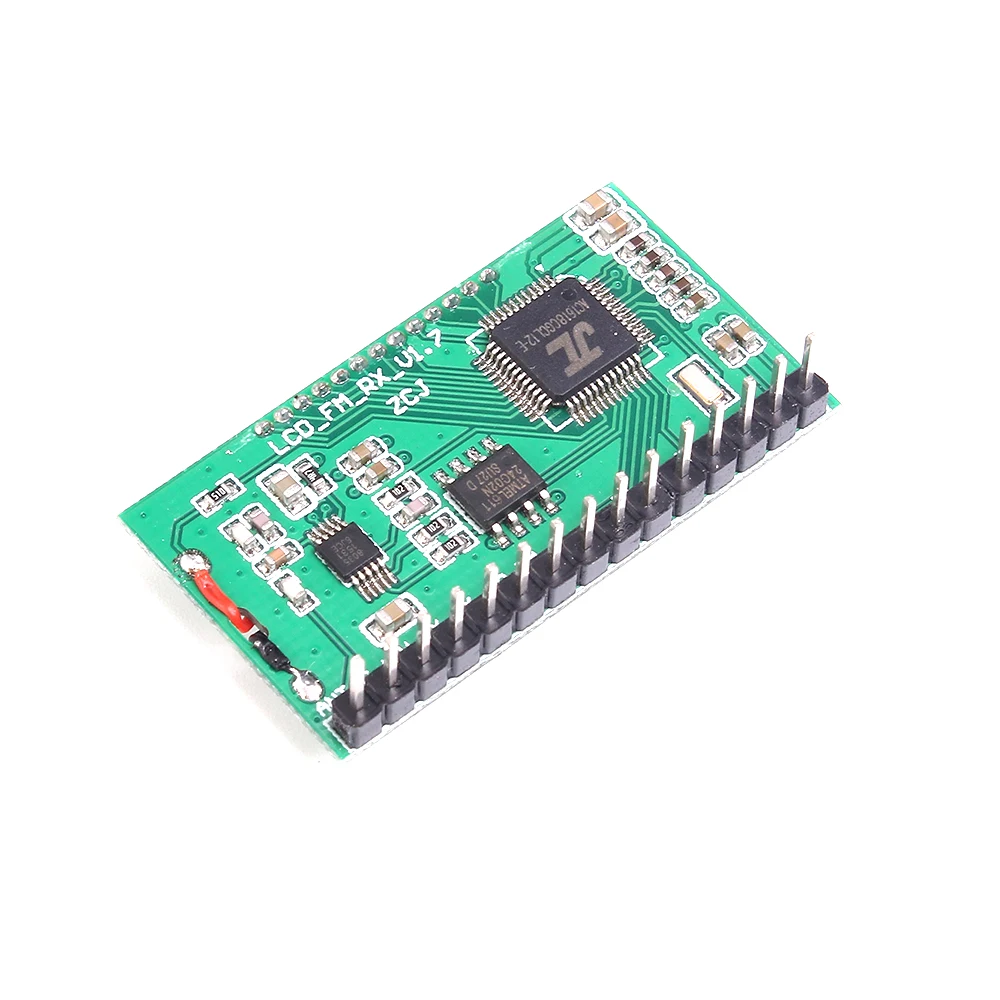 Wireless Audio Receiver Serial Port Module For FM Frequency Modulation Radio 3-5V 40mA LCD Display Automatic Station Searching