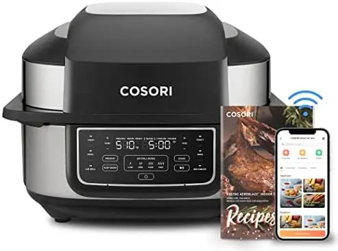 COSORI Air Fryer Toaster Oven Combo, 10 Qt Family Size, 14-in-1 Functions  with Dehydrate, Roast, Smart Control Through Phone & Voice, 1000+ In-APP