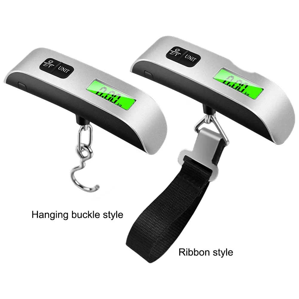 50kg/110lb Electronic Hanging Suitcase Travel Weighs Pocket Electronic Suitcase Travel Scale LCD Display Digital Luggage Scale ﻿