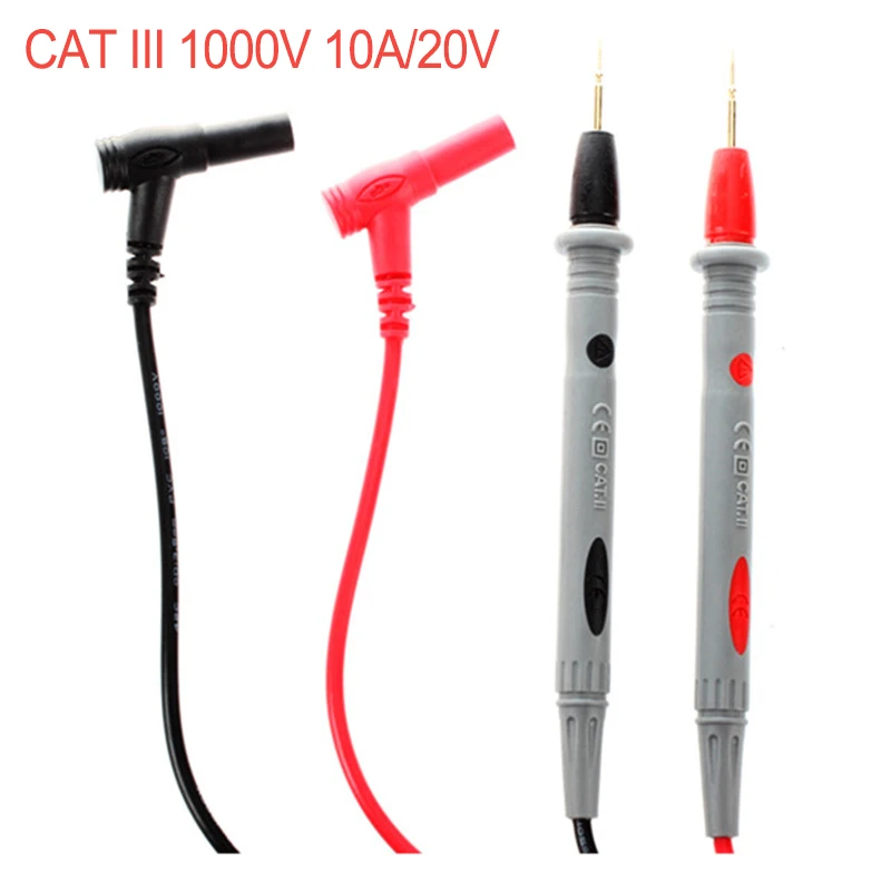 Huajiayi 1000V 20A 10A Multimetro Puntali Cavo Universale Ac Dc Cat Iii Sonde Di Misurazione Penna Per Tester Multi-Metro Punte Per Cavi