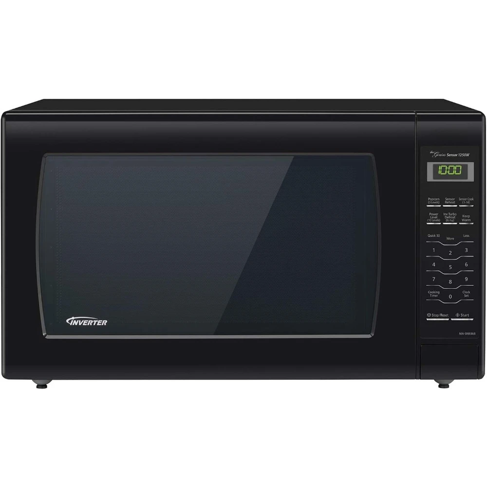 

Panasonic Microwave Oven NN-SN936B Black Countertop with Inverter Technology and Genius Sensor, 2.2 Cubic Foot, 1250W