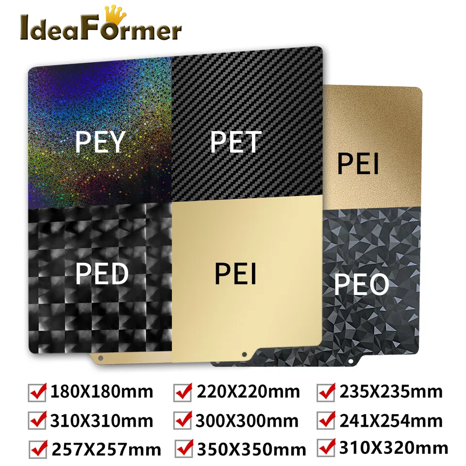 Mini Pei Plate Double Sided Carbon Pet Peo Pey Pei Build - Temu