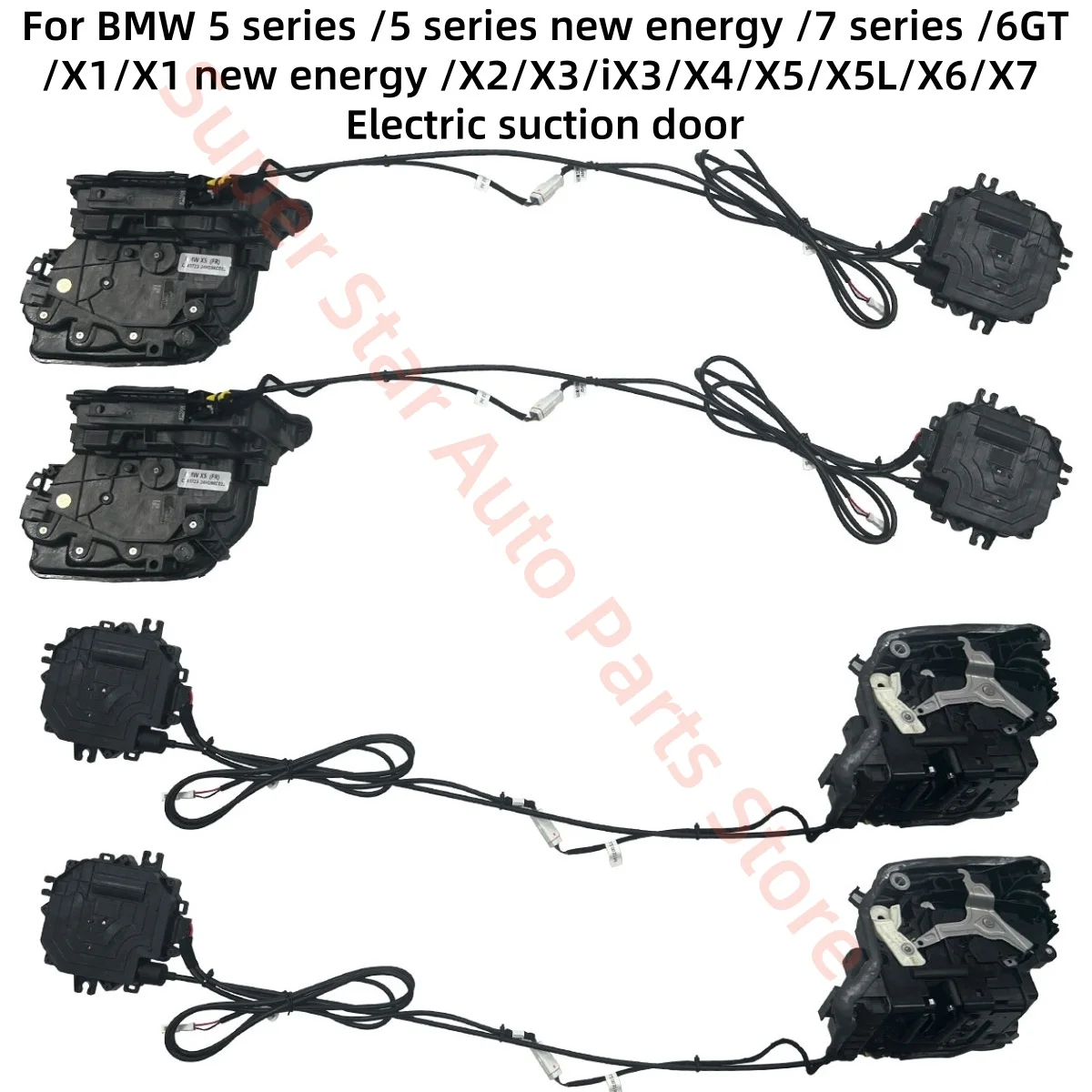 BMW 5 시리즈 G30 G32 G12 G01 G02 F39 F15 G05 F16 G16 G07용 전동 흡착 도어, 지능형 핀치 방지 기능이 있는 흡착 도어 잠금장치