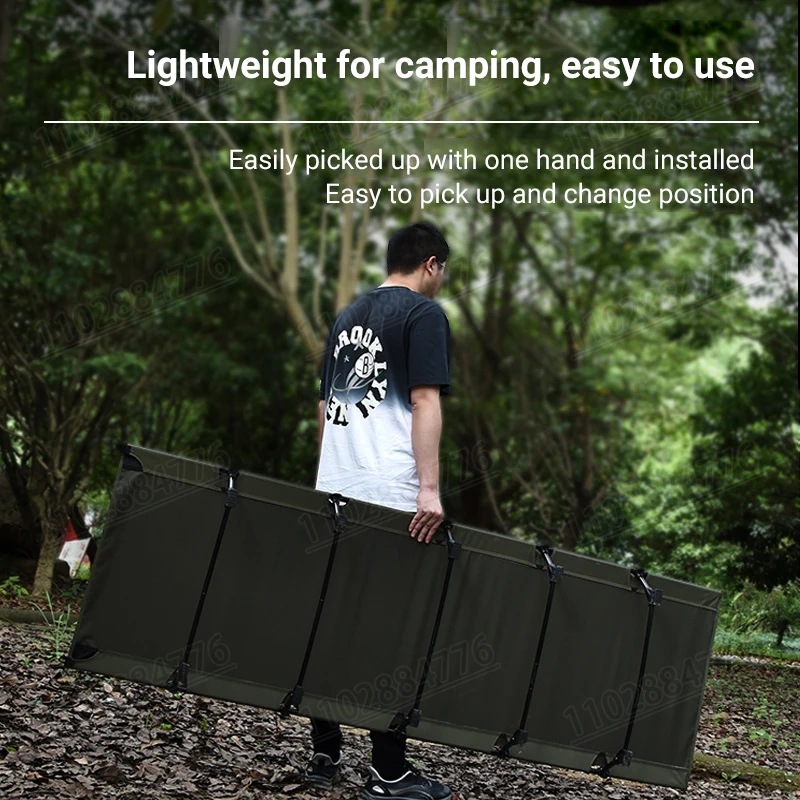 Portable Folding Bed Folding Camping Bed Outdoor Sitting Lying Dual-use Aluminum Alloy