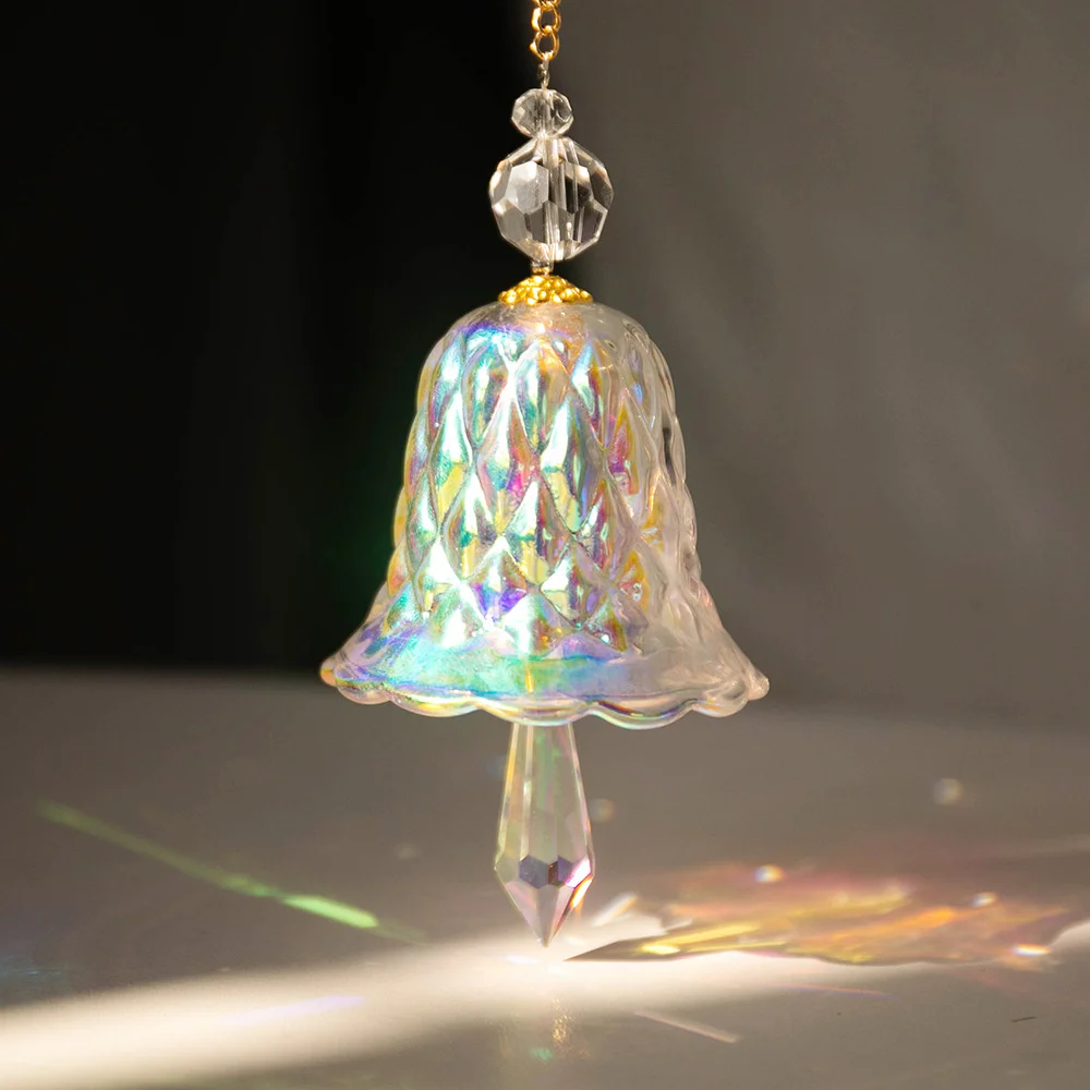 CrystalBellPendantSuncatcherChristmasDecorationRainbowMaker
