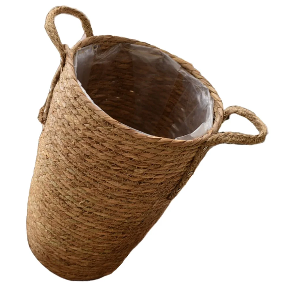 

Grass Woven Flower Flower Girl Basket Indoor Planter Storage Flower Girl Baskets Pot Pots Multi-purpose Flowerpot Desktop for